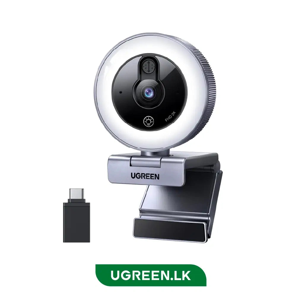 UGREEN 2K 30fps Web Camera with Ring light – CM910 – 65857