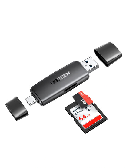 UGREEN 3.0 TF/SD Type-C and USB Multifunction Card Reader – CM304 – 80191
