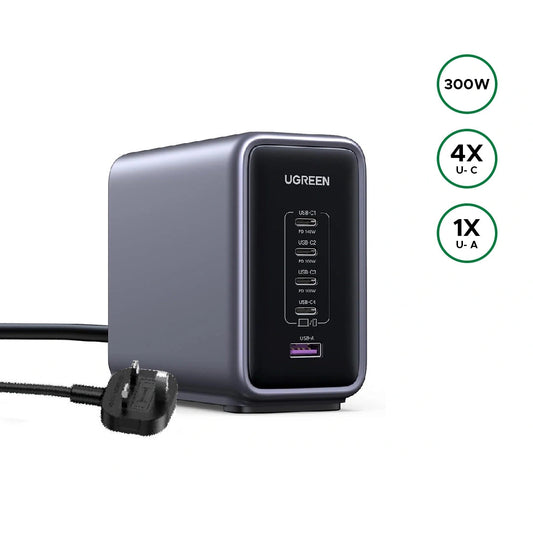 UGREEN 300W Nexode PD GaN Fast Charging Station – UK – CD333 – 90904B