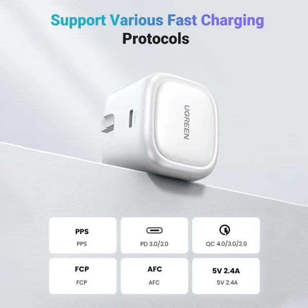 UGREEN 30W Type-C GaN Fast Charging Adapter – CD305 - 15330