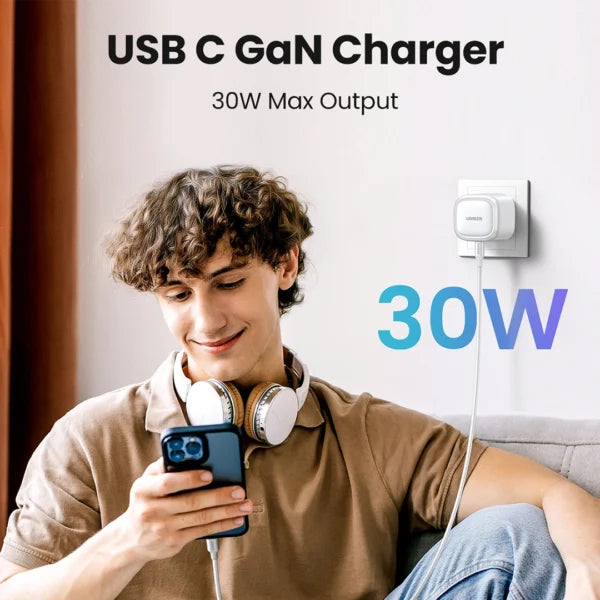 UGREEN 30W Type-C GaN Fast Charging Adapter – CD305 - 15330