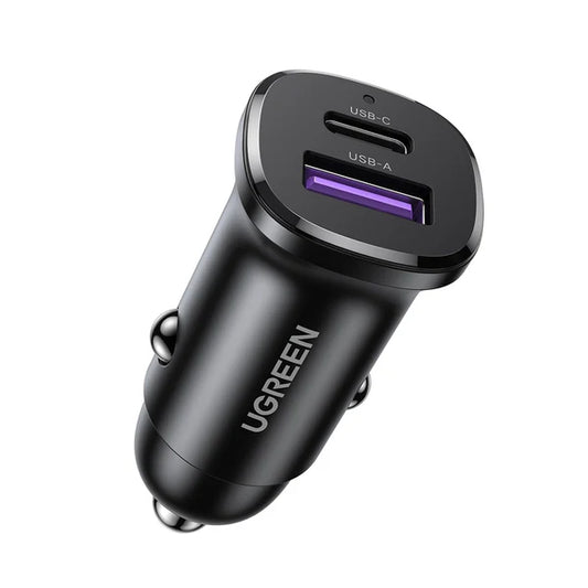 UGREEN 30W Type-C + USB Dual Port Car Charger – EC305 – 25845