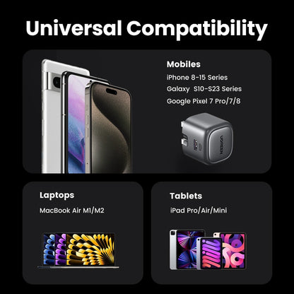 UGREEN 35W 2-Port Nexode GaN Fast Charger UK – CD350 - 15540