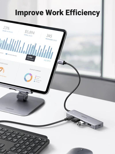 UGREEN 4 – Port USB 3.0 to Type -C HUB – CM219 – 70336