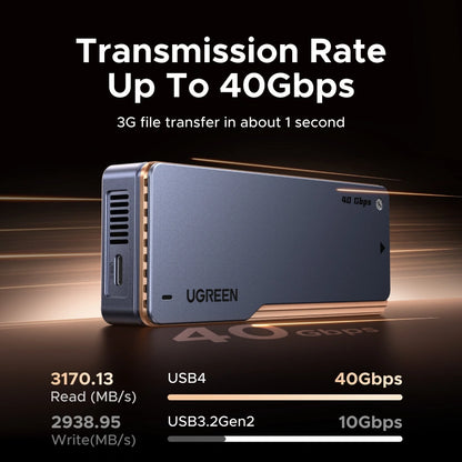 UGREEN 40Gbps USB4® M.2 NVMe SSD Aluminum Alloy Enclosure – D703 - 65727