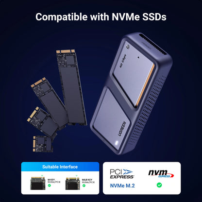 UGREEN 40Gbps USB4® M.2 NVMe SSD Aluminum Alloy Enclosure – CM642 - 15976