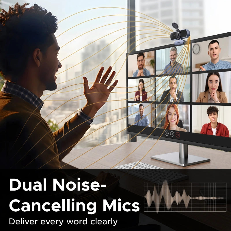 UGREEN 4K 30Hz USB Webcam with USB to Type -C Adapter – CM831 - 65381