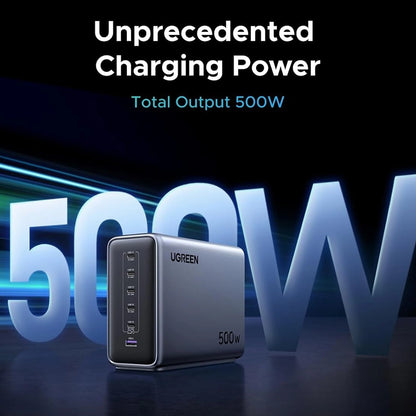 UGREEN 500W 6-Port Nexode GaN Desktop Fast Charger – X759 – 55551B