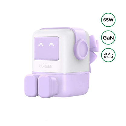 UGREEN 65W Uno RG 3-Port GaN Fast Charger UK – CD361 – 35292
