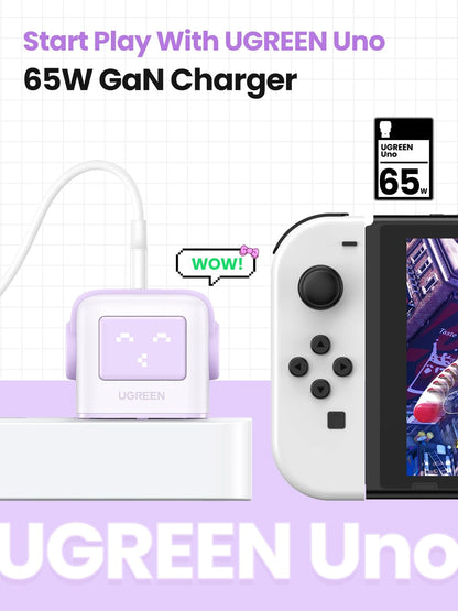 UGREEN 65W Uno RG 3-Port GaN Fast Charger UK – CD361 – 35292