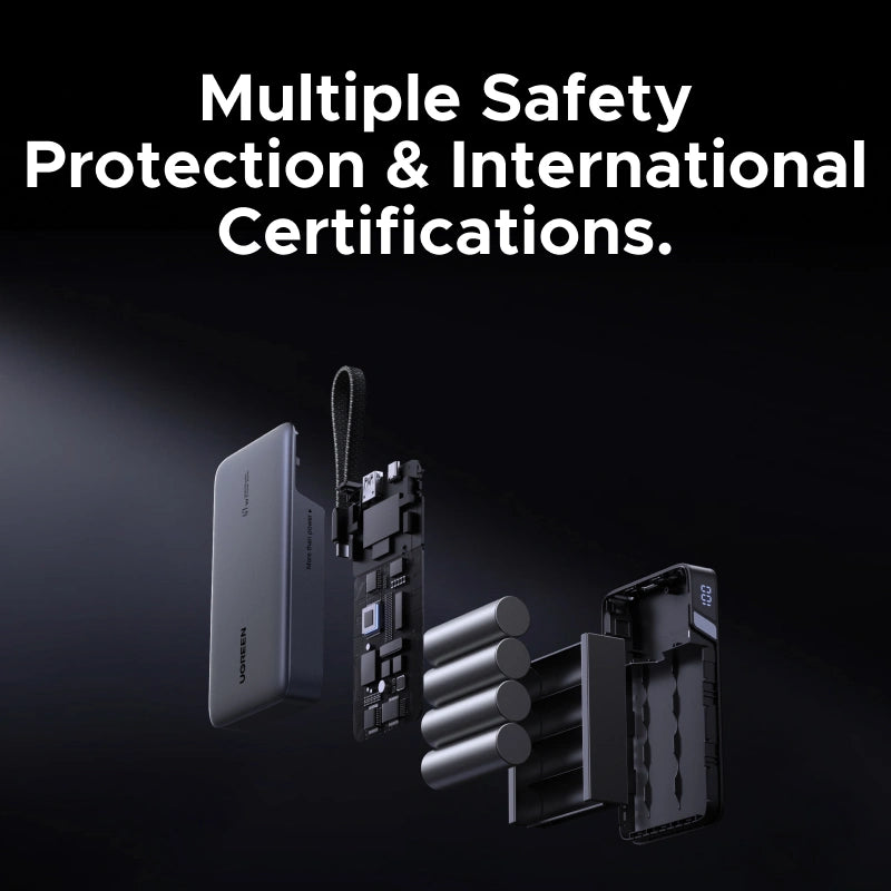 UGREEN 20000mAh 67W Power Bank with Built-in Type – C Cable – PB550 - 55996B