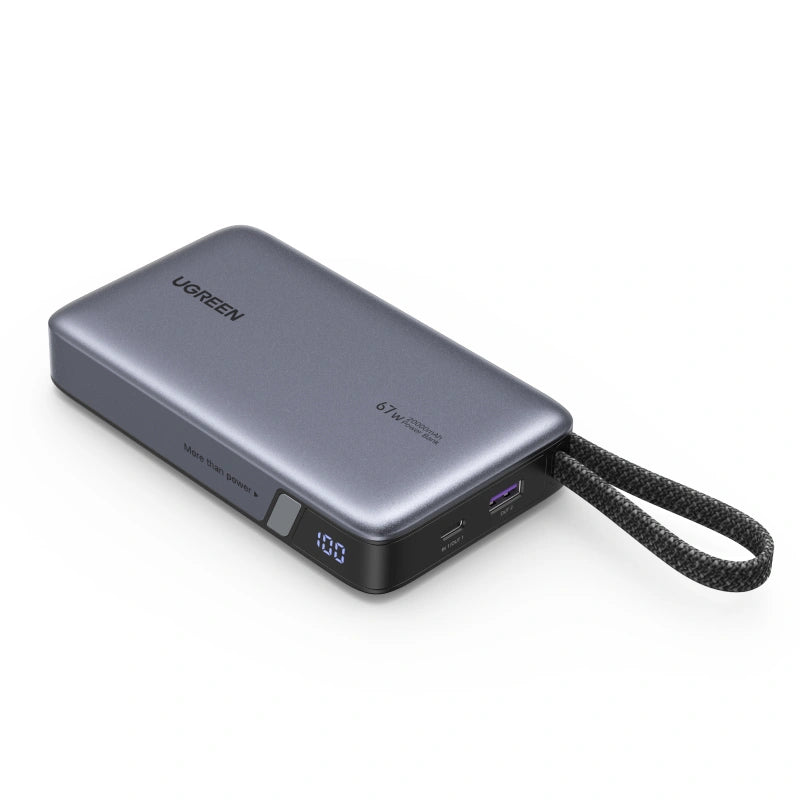 UGREEN 20000mAh 67W Power Bank with Built-in Type – C Cable – PB550 - 55996B