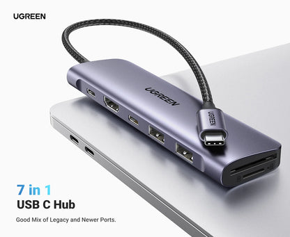 UGREEN 7 – in -1 Type-C Multifunction Hub – CM195 – 15214