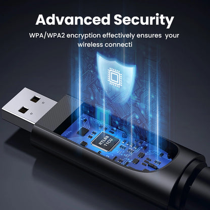 UGREEN AC650 High-Gain Dual Band Wireless USB Wi-Fi Adapter – CM496 – 90339