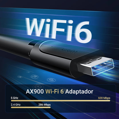 UGREEN AX900 USB High-Gain Dual Band Wi-Fi Adapter – CM763 – 35265