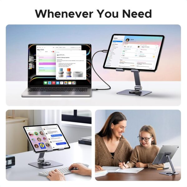 UGREEN Aluminum Alloy 360° Rotation Desktop Tablet Stand - 45860