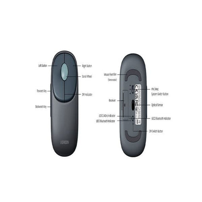 UGREEN MU102 Bluetooth+ Wireless Rechargeable Mouse – 90538