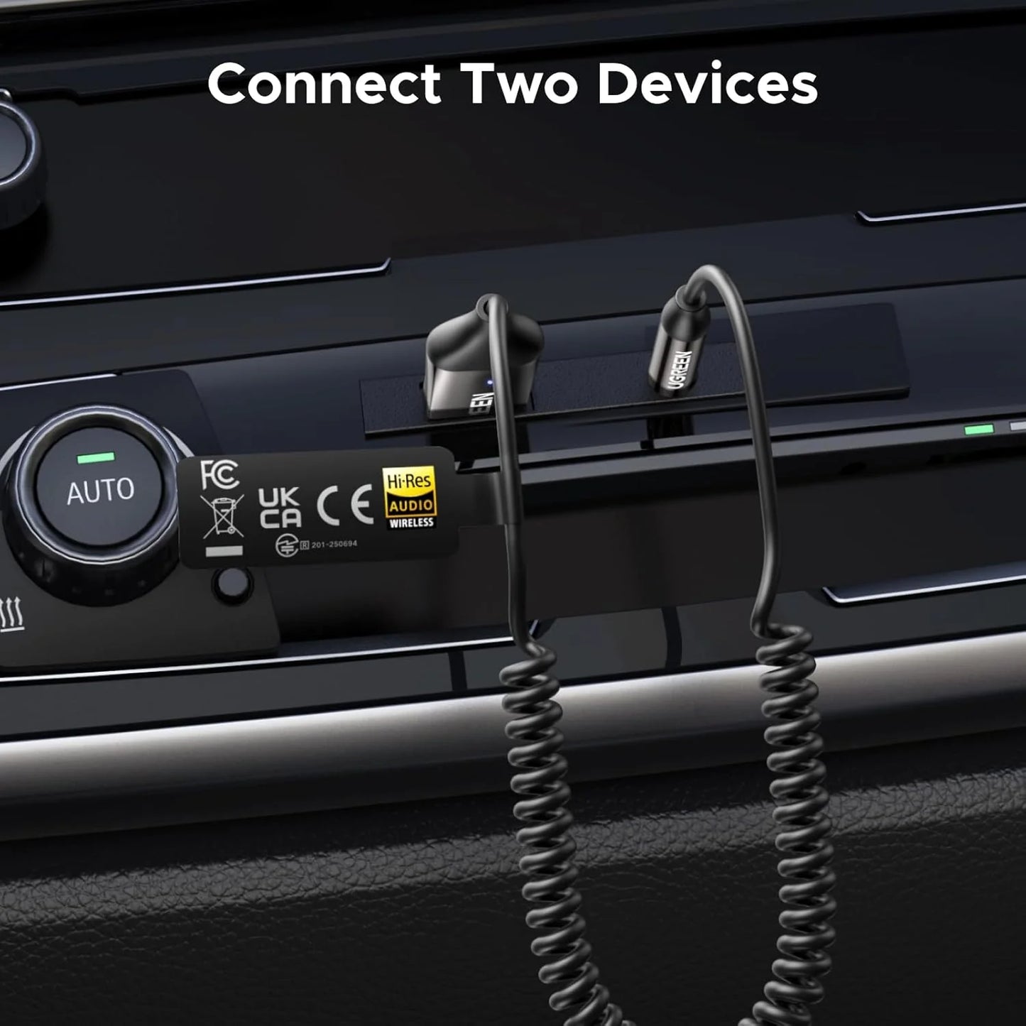 UGREEN Car Bluetooth Receiver Audio Adapter – BT521 – 85428