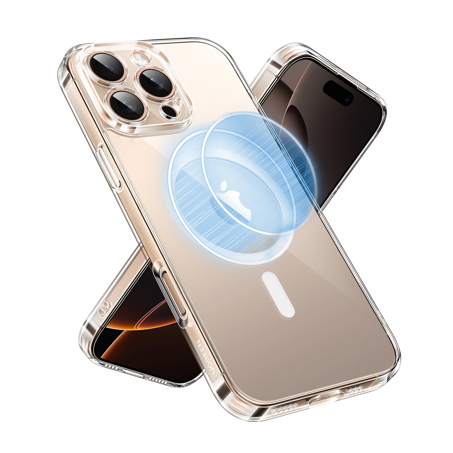 UGREEN iPhone 16 Pro Classy Clear Magnetic Protective Case Upgraded Version – CA111 – 45923