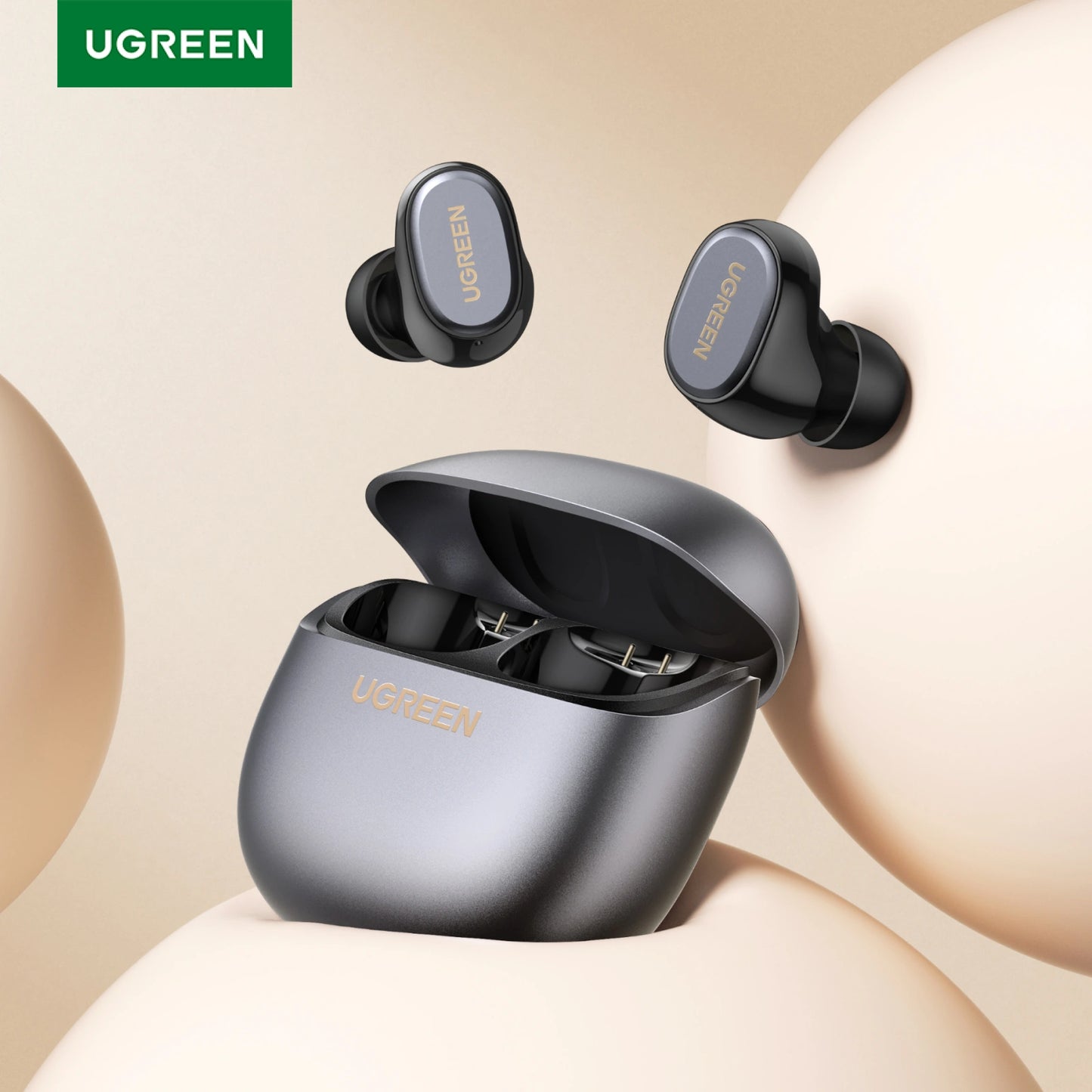 UGREEN Dots (TWS)True Wireless Earbuds (Black) – WS220 – 75628