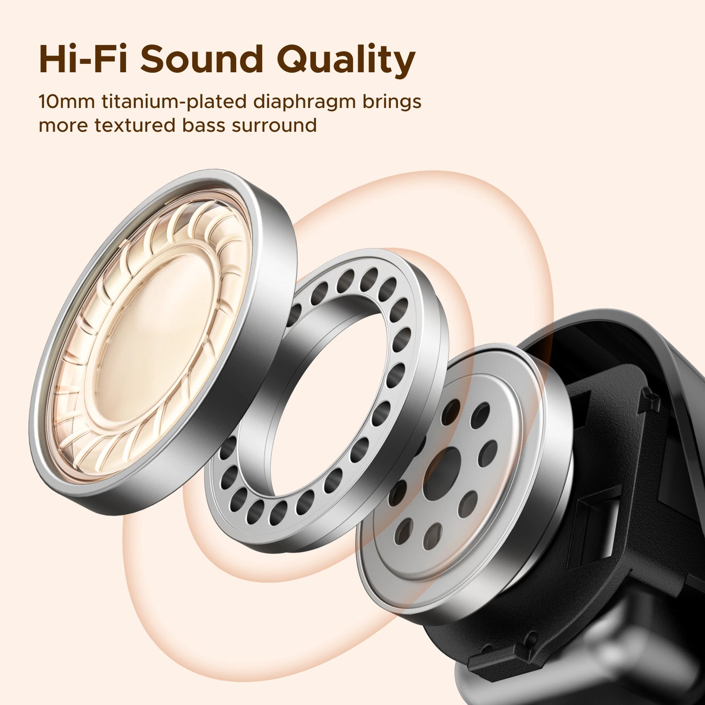 UGREEN Dots (TWS)True Wireless Earbuds (Black) – WS220 – 75628