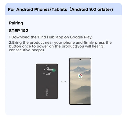 UGREEN Finder Slim Pro Tracker Android Find Hub + Apple Find My – CM915 – 75644