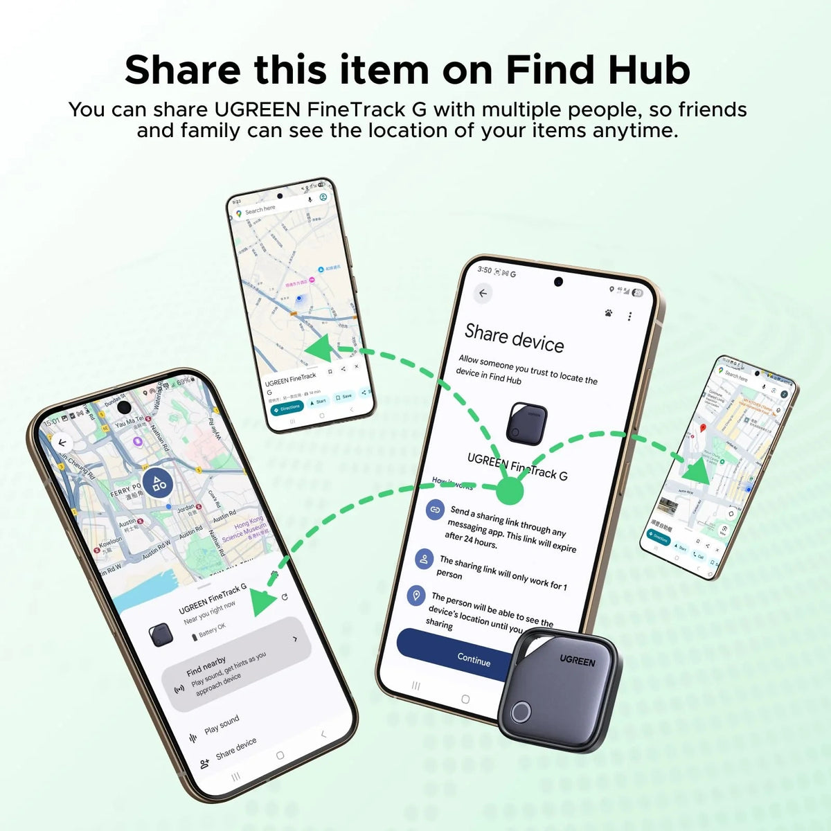 UGREEN FineTrack G – Google Find Hub (Android Only) – CM916 – 65543