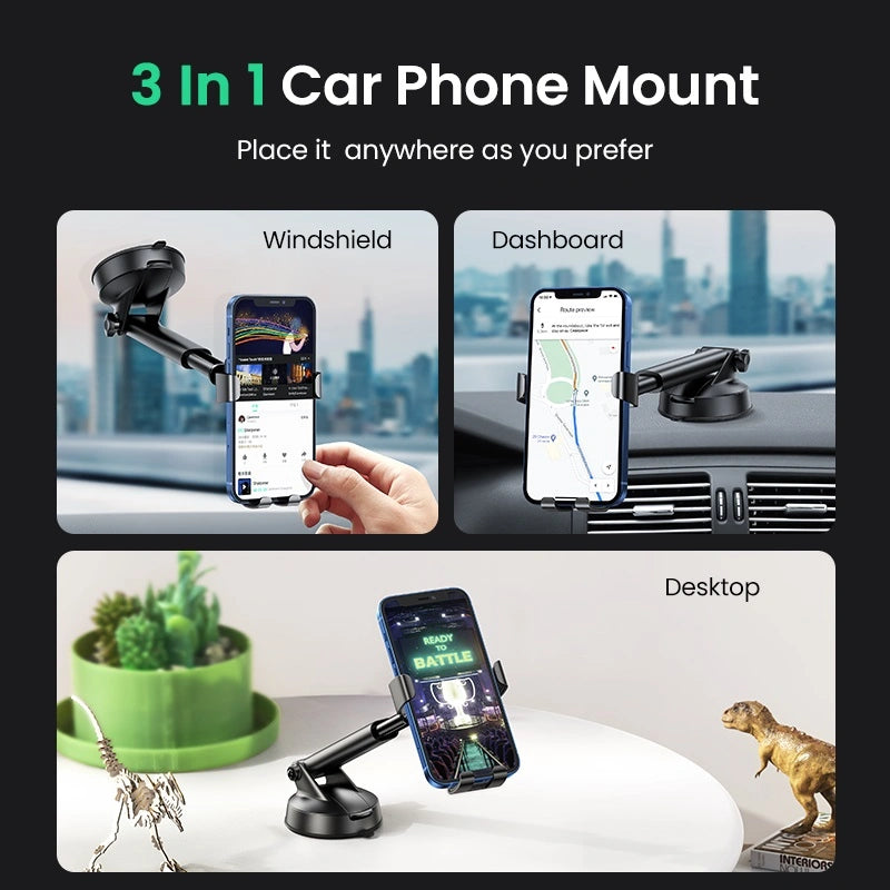 UGREEN Gravity Phone Holder with Suction Cup – LP200 – 60990B