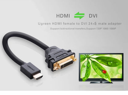 UGREEN HDMI Male to DVI Female Adapter Cable 22cm – 20136  – 20136