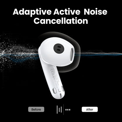UGREEN HiTune H6 Pro Hybrid Active Noise-Cancelling Earbuds White | WS203 – 35873