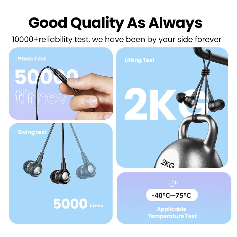 UGREEN In-Ear Earphones 3.5mm Plug – EP103 – 30637
