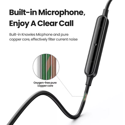 UGREEN In-Ear Earphones 3.5mm Plug – EP103 – 30637