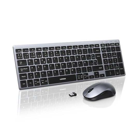 UGREEN Bluetooth & 2.4GHz Wireless Keyboard & Mouse Combo Rechargeable – MK552 – 85513