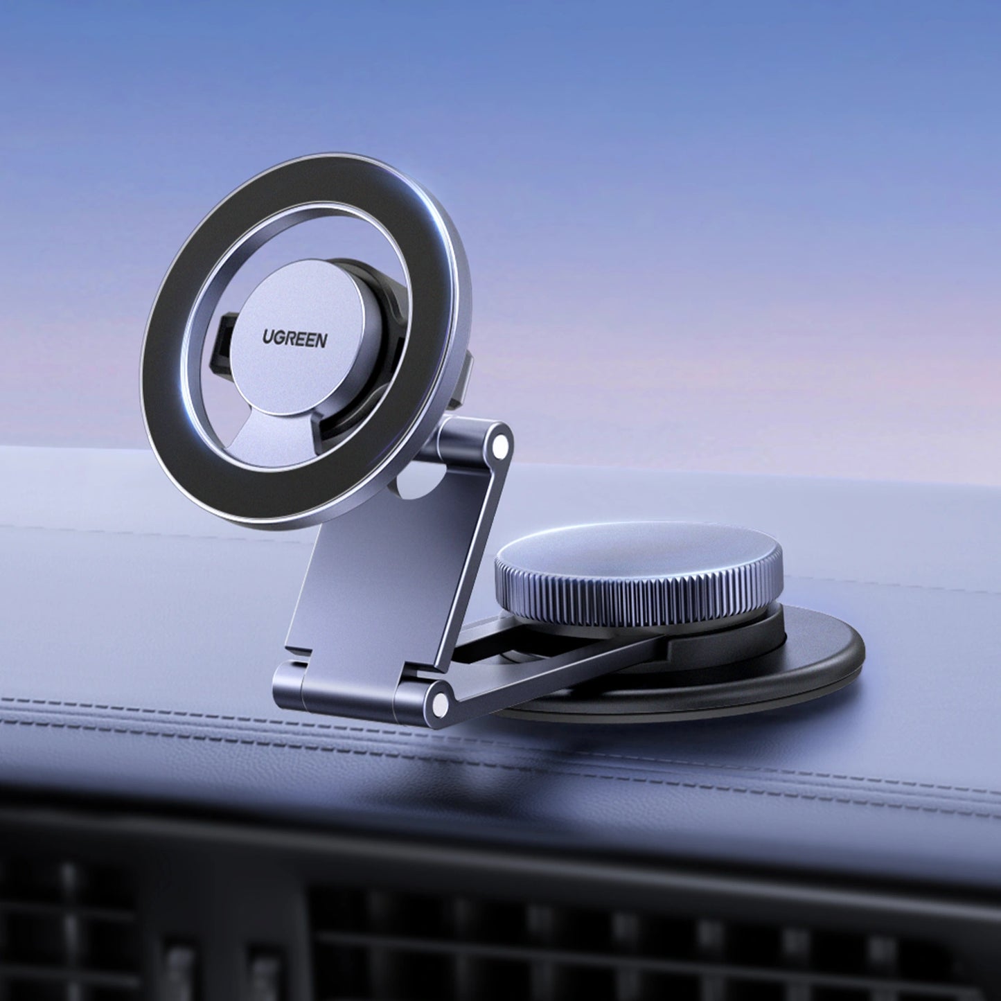 UGREEN Magnetic 360 Rotatable + Retractable Car Phone Holder Metal – LP865 – 45577