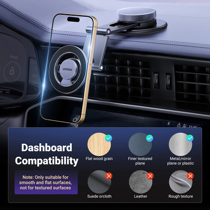 UGREEN Magnetic 360 Rotatable + Retractable Car Phone Holder Metal – LP865 – 45577