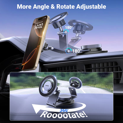 UGREEN Magnetic 360 Rotatable + Retractable Car Phone Holder Metal – LP865 – 45577