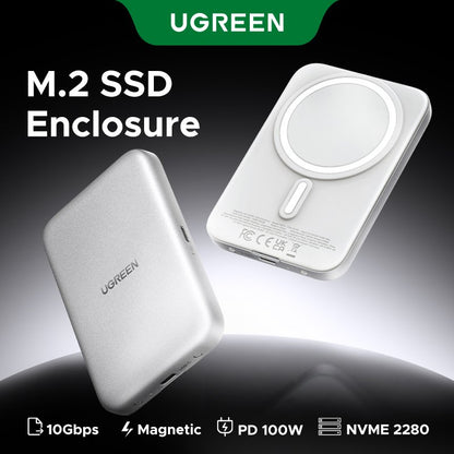 UGREEN Magnetic M.2 NVMe SSD Enclosure – D619 – 55151 - 55151