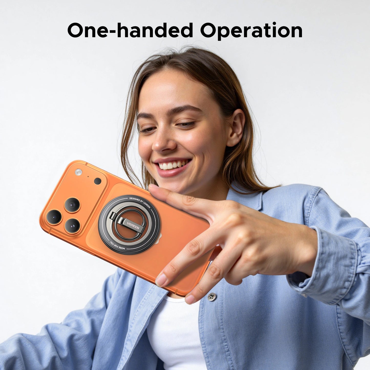 UGREEN Magnetic Phone Ring Holder With Stand – LP945- 65819