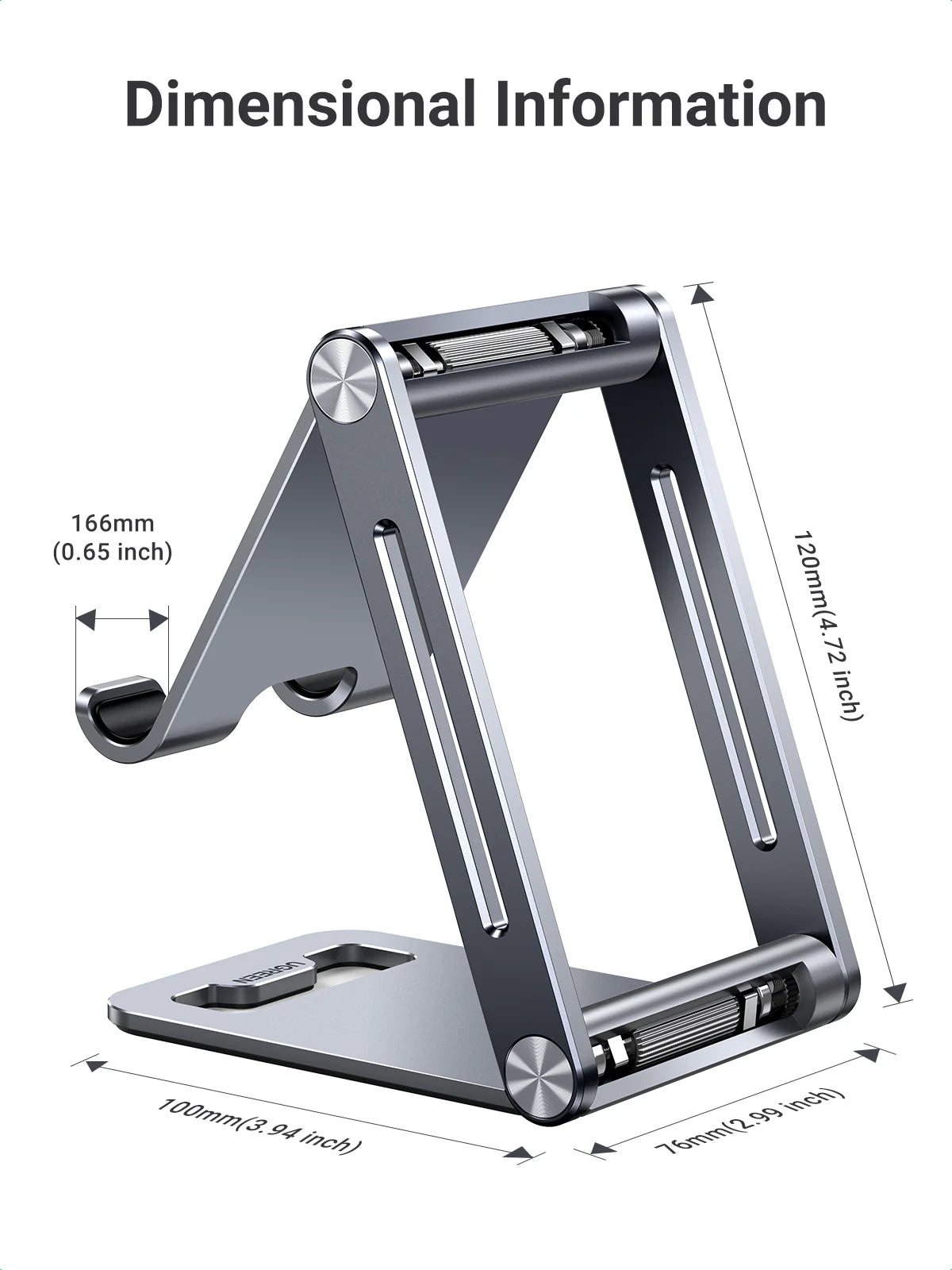 UGREEN Multi Adjustable Metal Phone Holder with Roller – LP263 – 80708