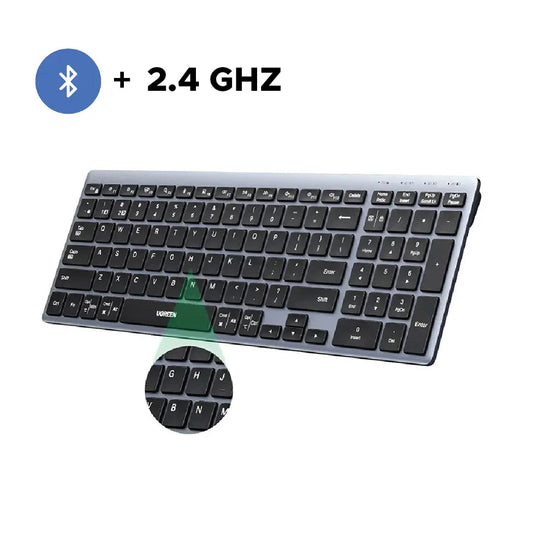 UGREEN Multi Mode Rechargeable Wireless & Bluetooth Keyboard – K552 – 75163
