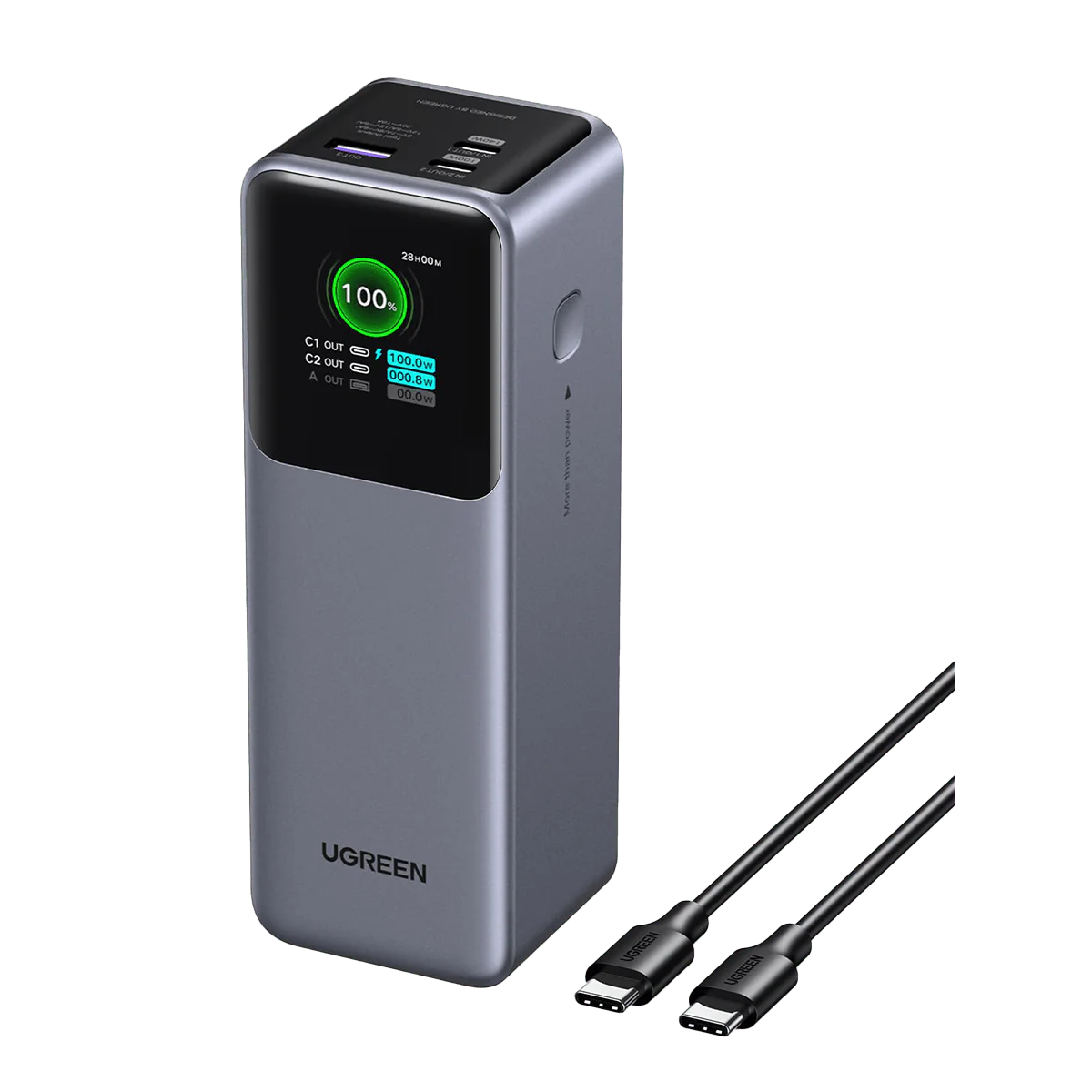 UGREEN 25000mAh 200W Nexode Smart Display Power Bank – PB722 – 35525B
