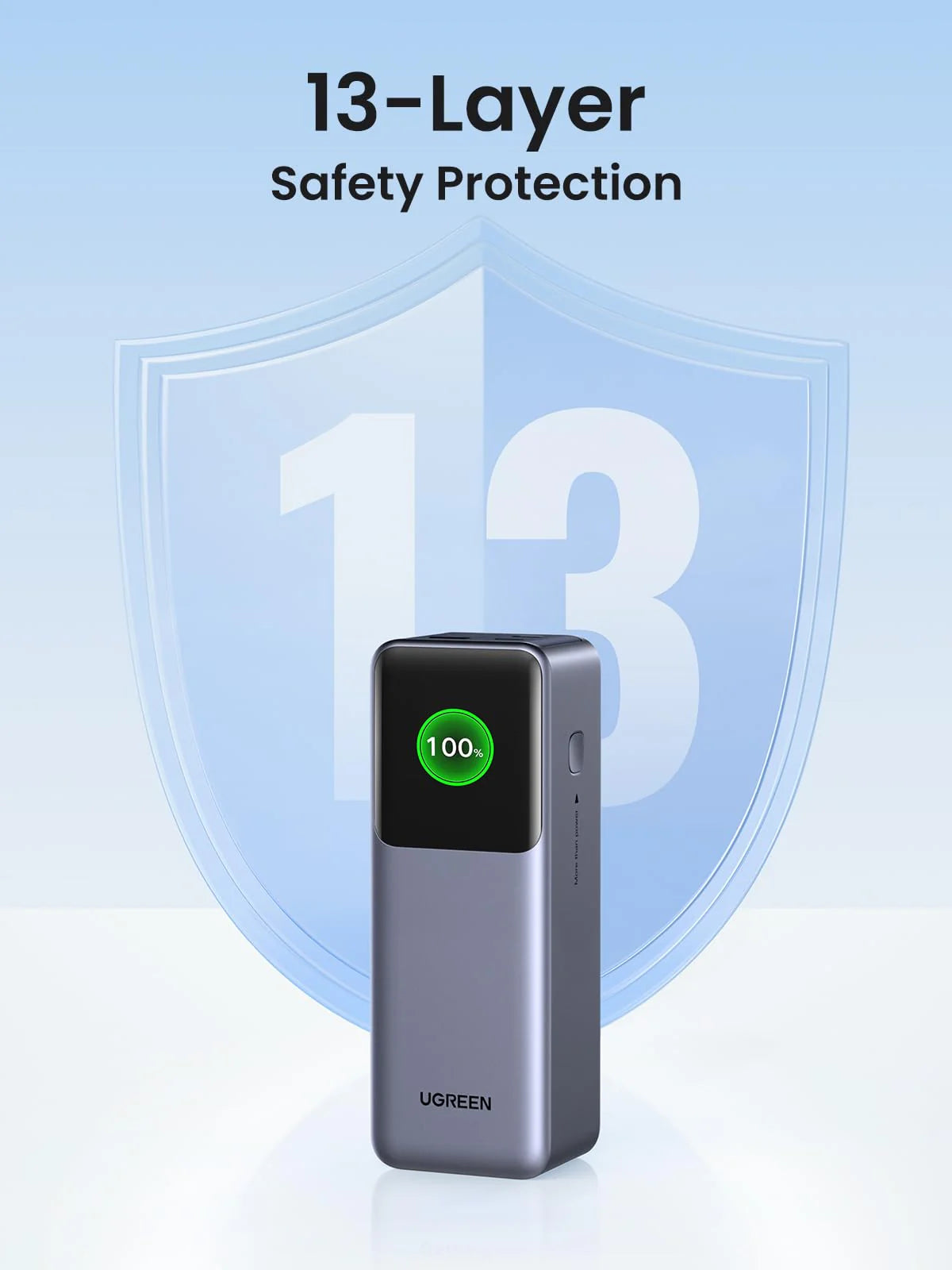 UGREEN 25000mAh 200W Nexode Smart Display Power Bank – PB722 – 35525B