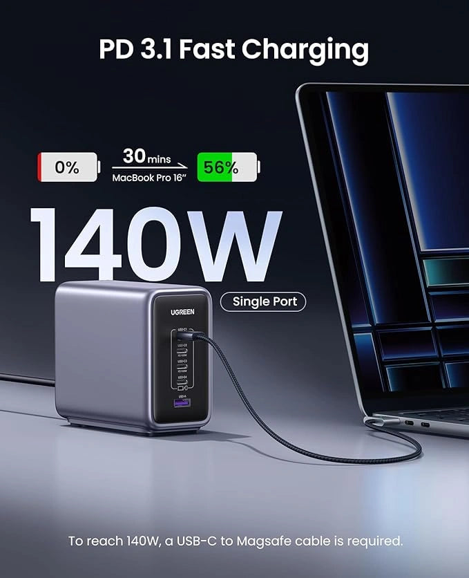 UGREEN 300W Nexode PD GaN Fast Charging Station – UK – CD333 – 90904B