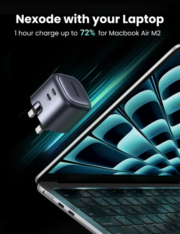 UGREEN 45W NexodeGaN Dual Type-C PD Fast Charging Adapter – CD294 - 90399