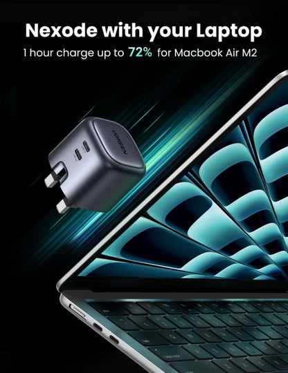 UGREEN 45W NexodeGaN Dual Type-C PD Fast Charging Adapter – CD294 - 90399