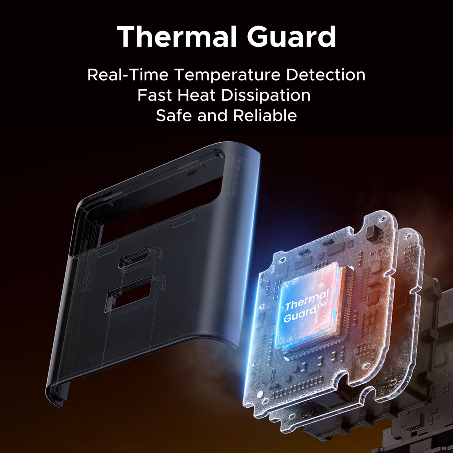 UGREEN 45W Nexode Pro GaN (USB-A*1 + Type-C*1) Fast Charger with Retractable Cable – X614 - 65823