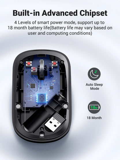 UGREEN Portable Wireless Mouse – Black – MU001 – 90372