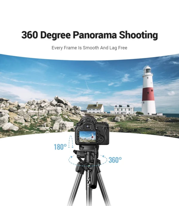 UGREEN Professional Tripod For Phone and Cameras (1.75m Maximum) – LP661 - 15187