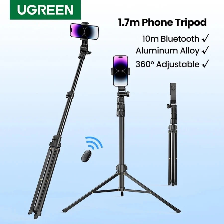 UGREEN Selfie Stick Tripod with Bluetooth Remote – LP586 - 15062