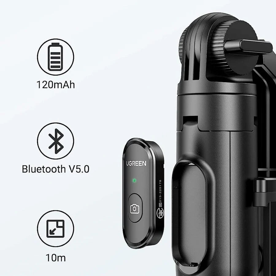 UGREEN Selfie Stick Tripod with Bluetooth Remote – LP586 - 15062